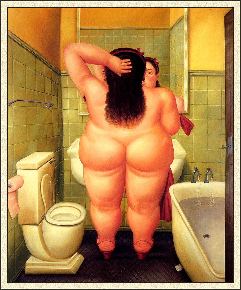 Fernando Botero. Bathroom