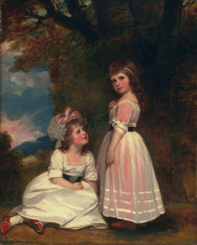 George Romney. Margaret Beckford, later Margaret Orde and Susan Eufemia Beckford, later the Duchess of Hamilton