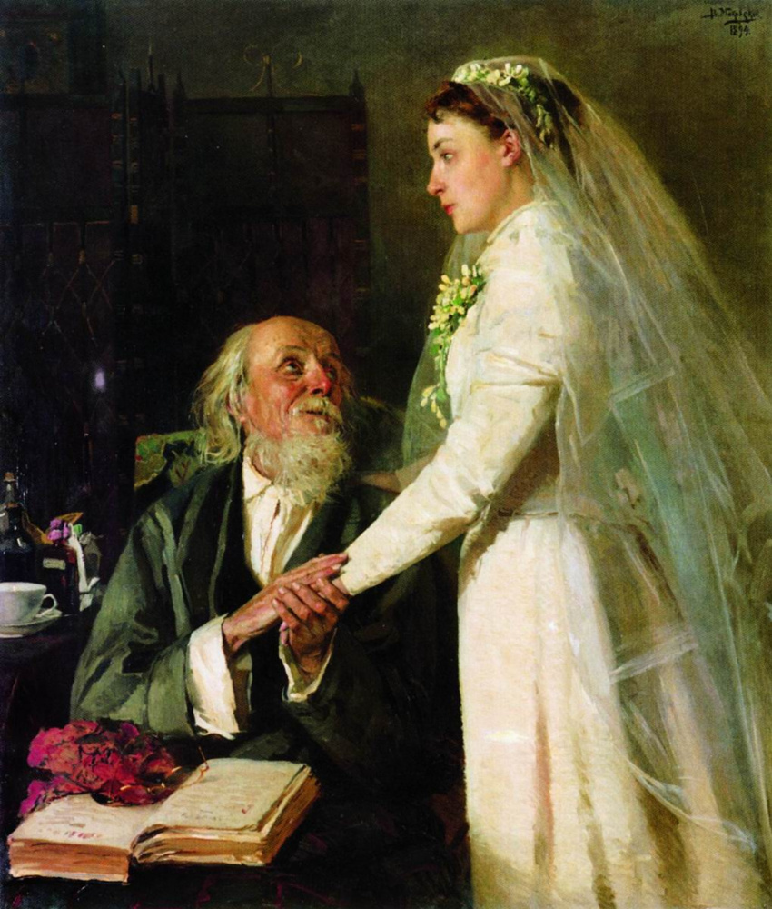 Vladimir Egorovich Makovsky. To the crown (Farewell)