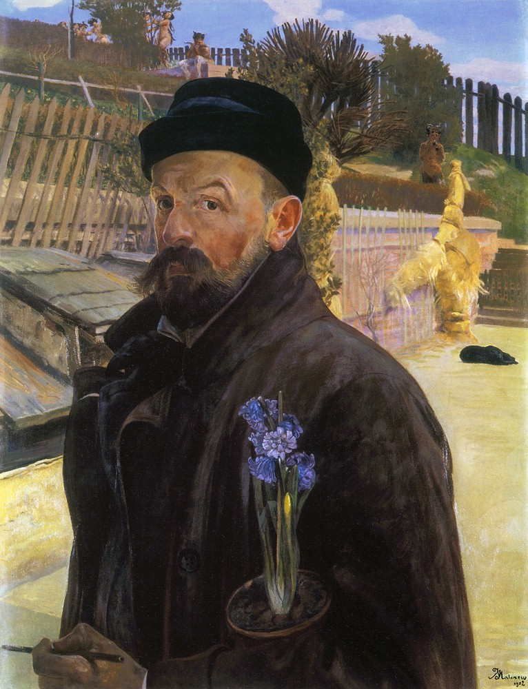 Jacek Malchevsky. Self Portrait with Hyacinth