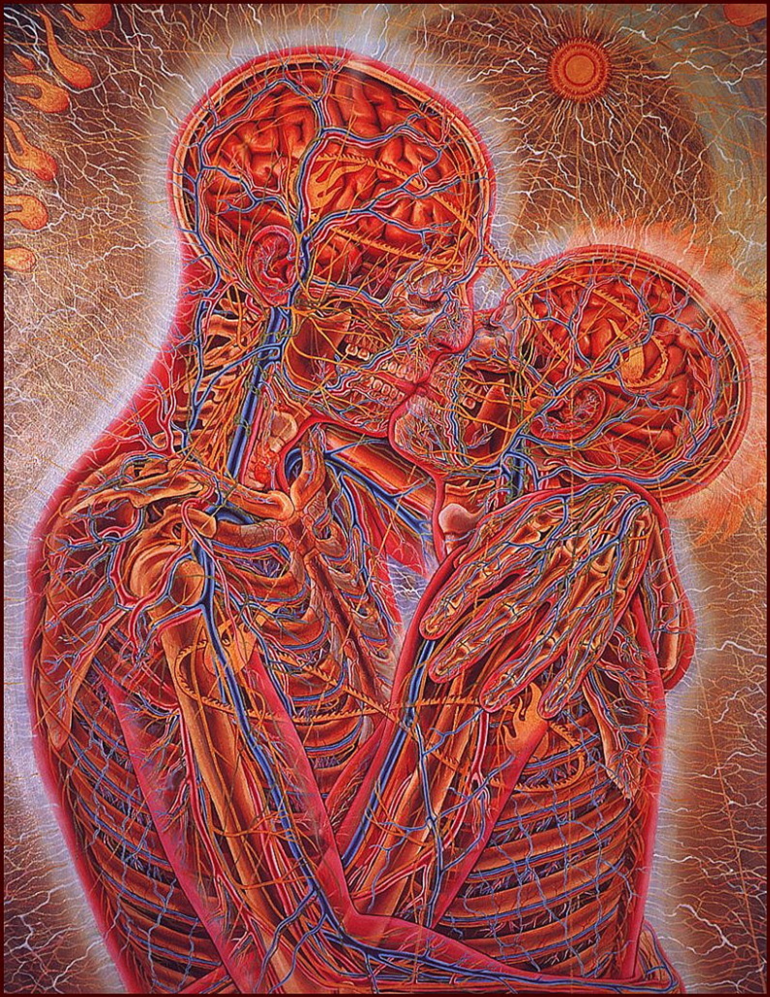 Kiss, 1983, 112×168 cm by Alex Gray: History, Analysis & Facts | Arthive