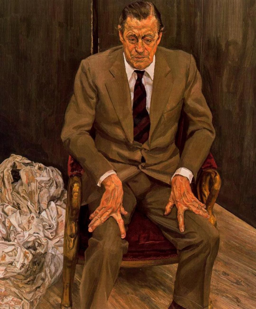 Lucien Freud. The man in the chair