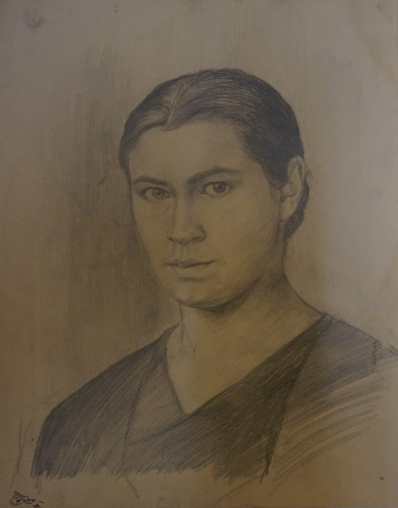 Alexandra Antonovna Gladun. Self-portrait