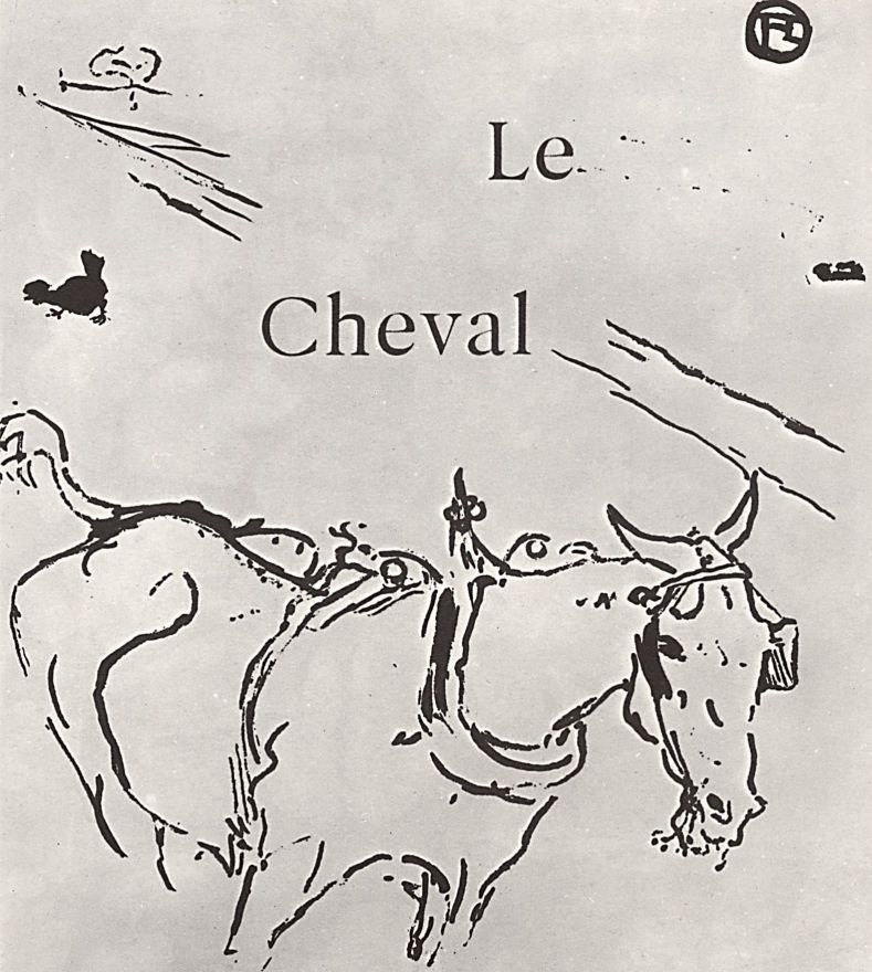 Henri de Toulouse-Lautrec. The illustration to the writing of Jules Renard's "Natural history." Horse