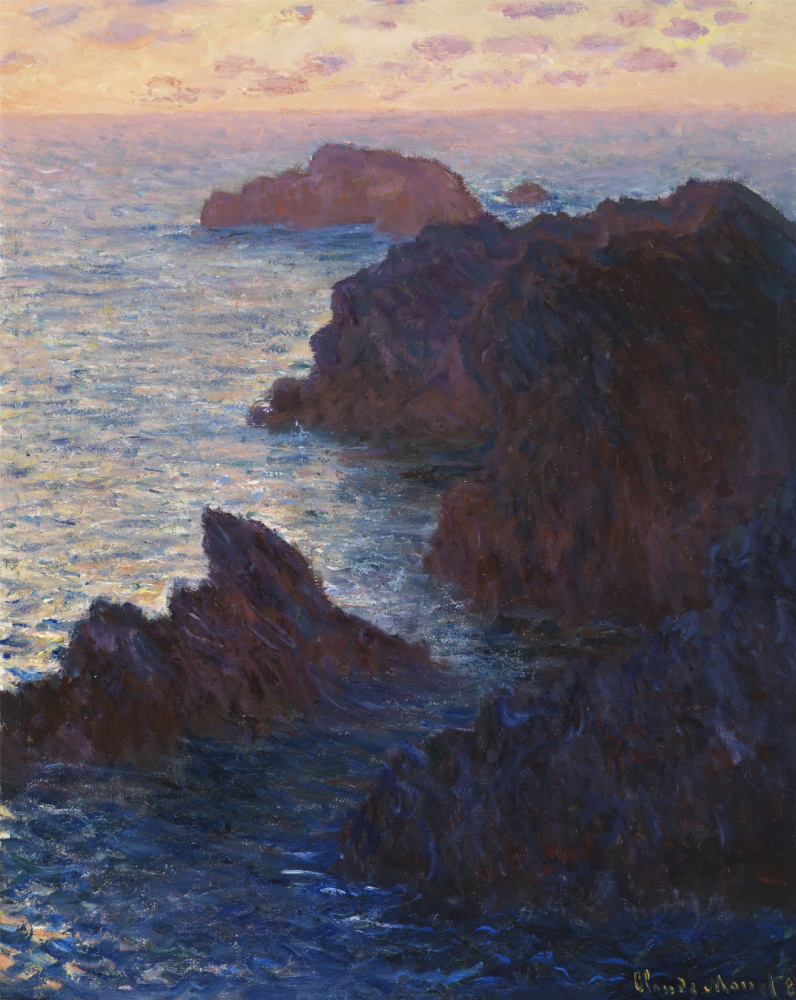 Claude Monet. The rocks at Belle-Ile, Port-Domoy