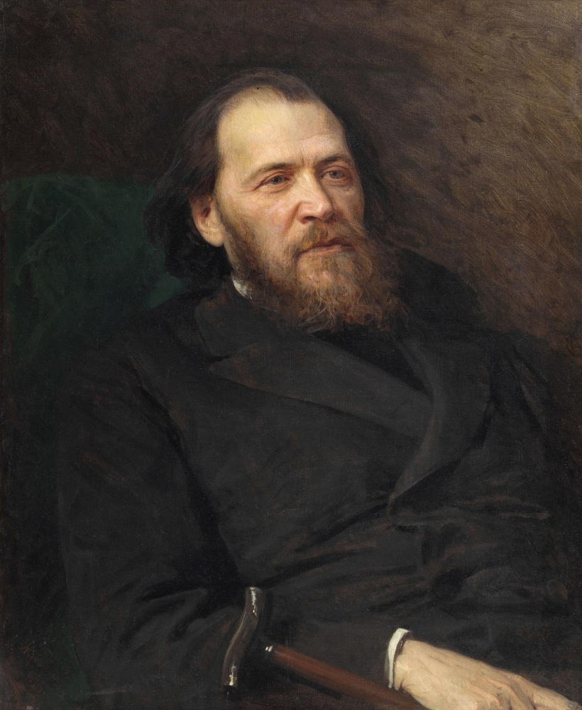 Ivan Nikolayevich Kramskoy. Portrait of J.P. Polonsky