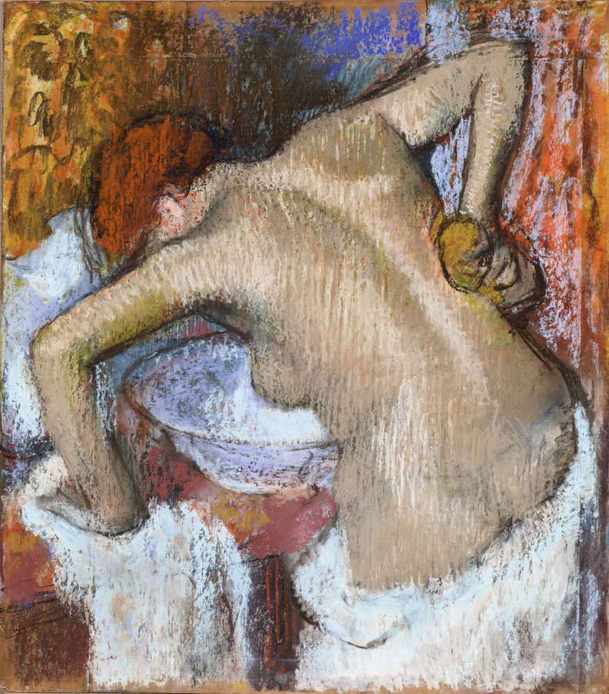 Edgar Degas. Femme намыливающая le dos