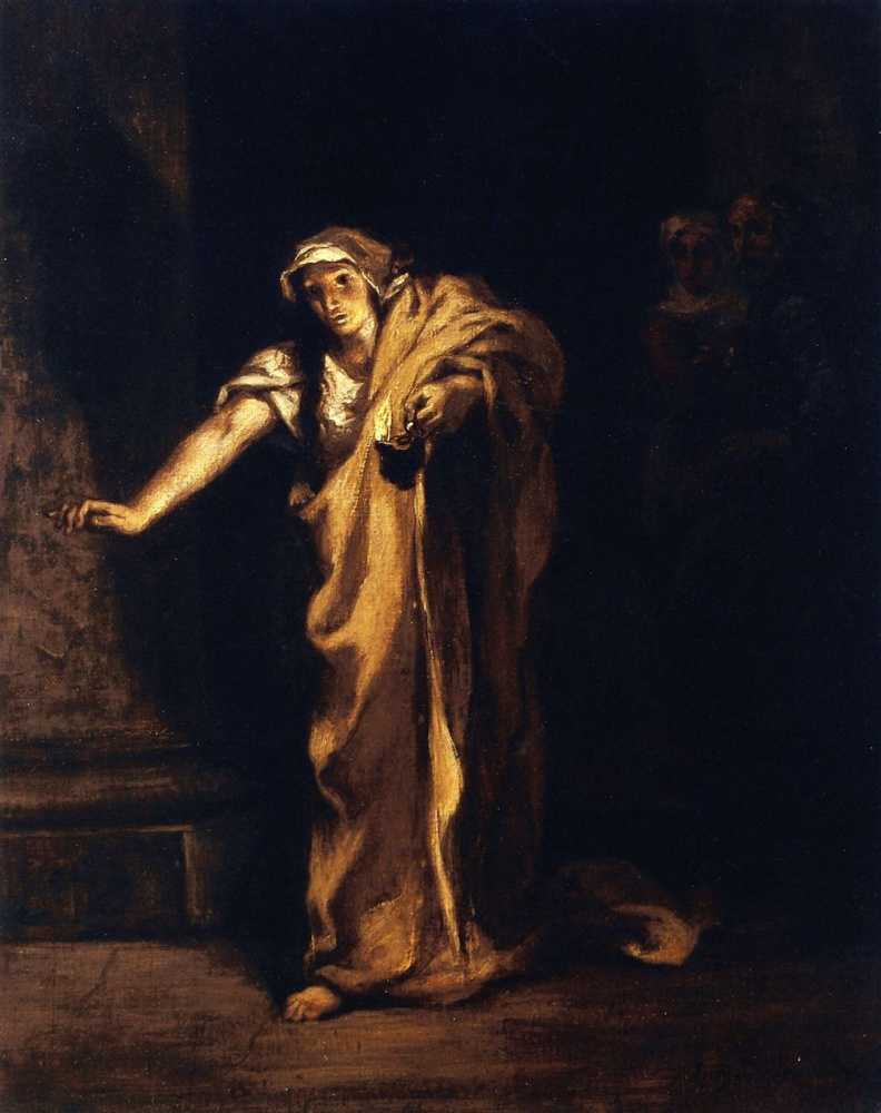 Eugene Delacroix. Lady Macbeth goes into the bedroom