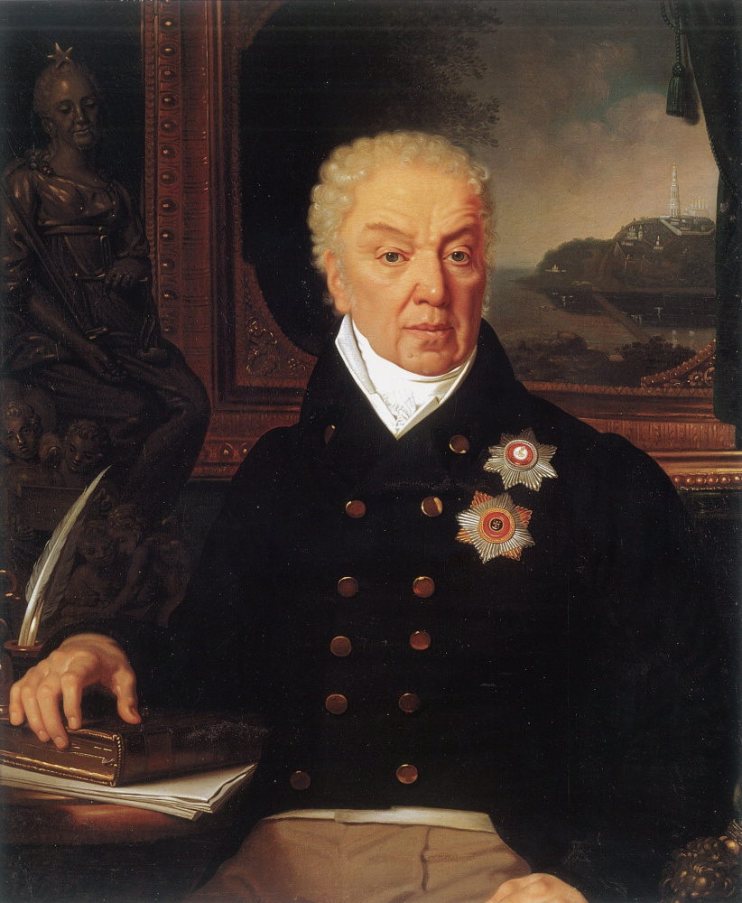 Vladimir Borovikovsky. Portrait of the Minister of Justice D.P. Troshchinsky