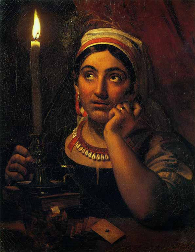 Orest Adamovich Kiprensky. Vorozheya with a candle