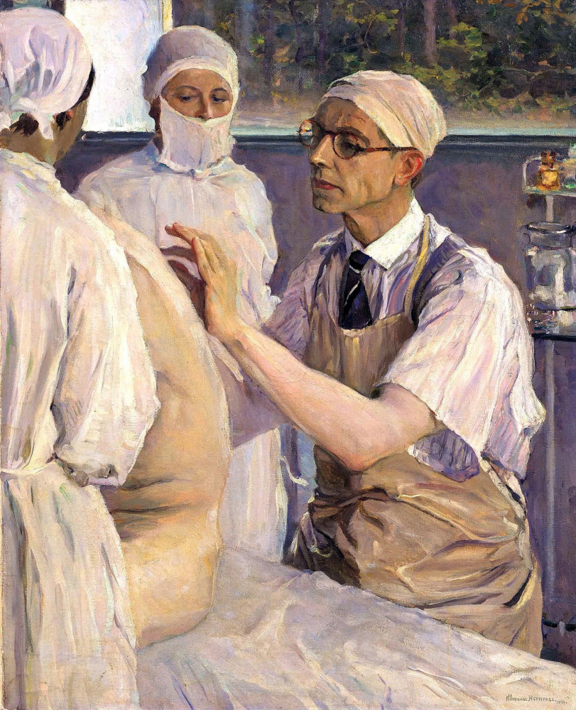 Mikhail Vasilyevich Nesterov. Retrato de un cirujano SS Yudina