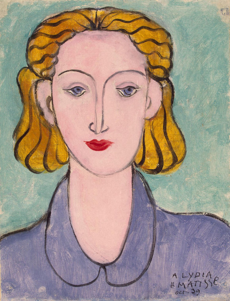 Henri Matisse. Young woman in a blue blouse
