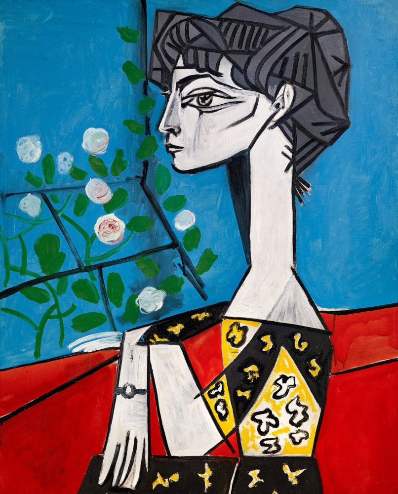 Pablo Picasso. Jacqueline with flowers