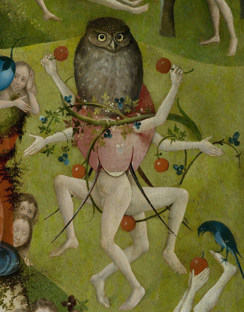 Hieronymus Bosch. Garten der irdischen Freuden. Der zentrale Teil. Fragment