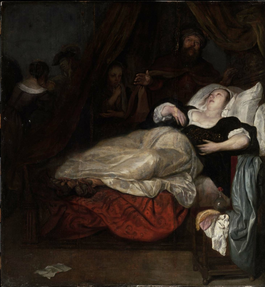 Gabriël Metsu. A woman in agony. Death Of Sophonisba