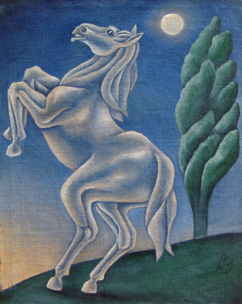 Vladimir Nikolaevich Shaposhnikov. "Cavallo pallido"