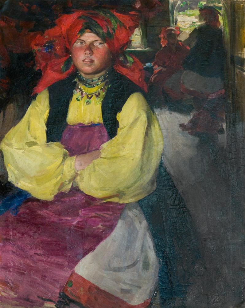 Абрам Ефимович Архипов. Женщина в желтой рубахе