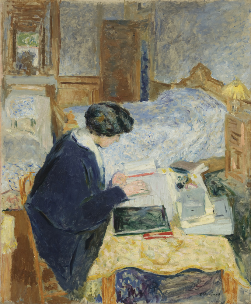 Jean Edouard Vuillard. Lucy Hessel Reading