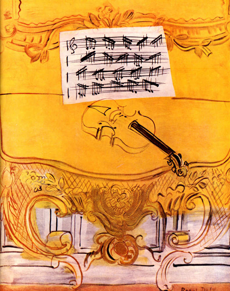 Raoul Dufy. The Yellow Console with a Violin