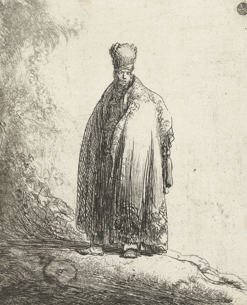 Jan Livens. Retrato de un hombre en traje oriental