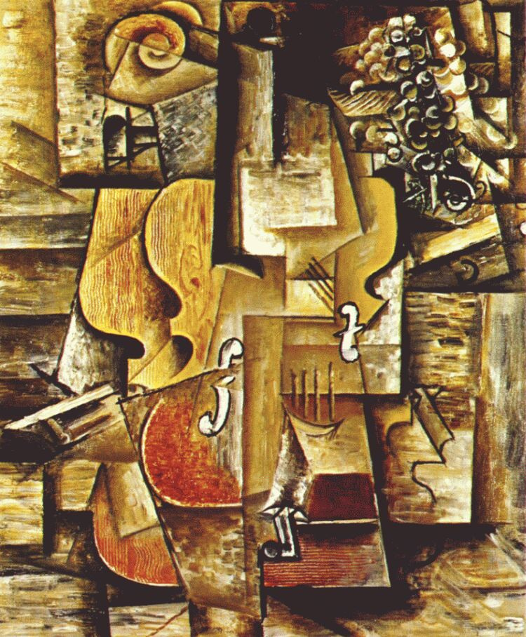 Pablo Picasso. Violin and grapes