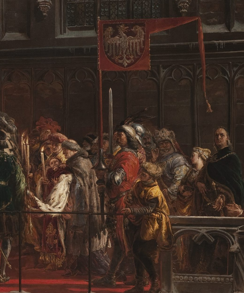 Jan Matejko. The baptism of Vladislav III of Varna in Poland on February 18, 1425. Fragment III