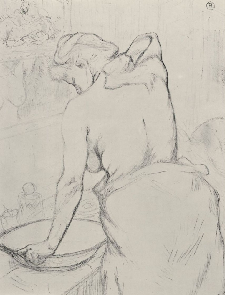 Henri de Toulouse-Lautrec. Woman washing itself