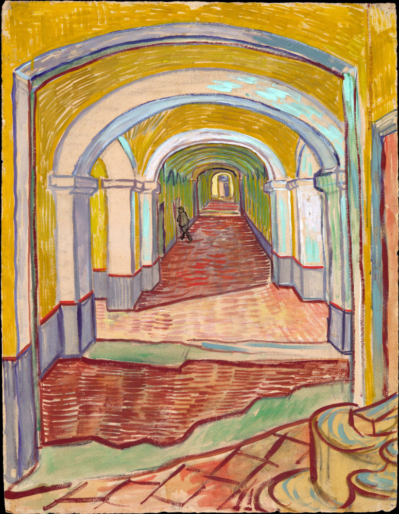 Vincent van Gogh. Corridor in hospital