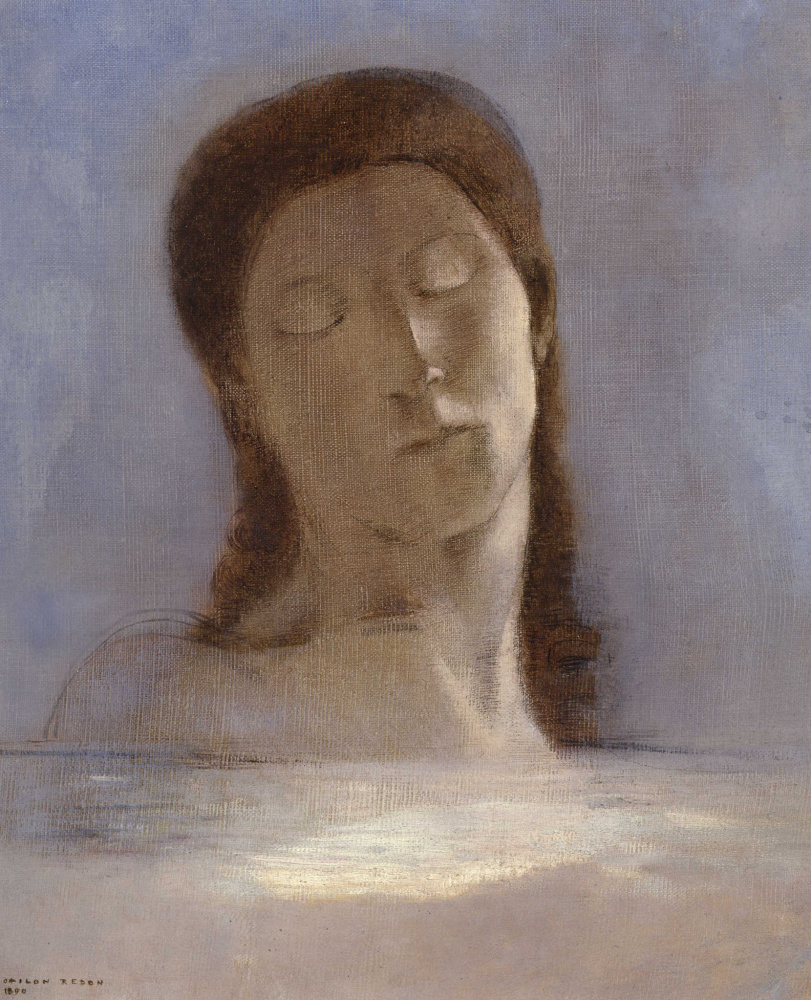 Odilon Redon. Closed eyes