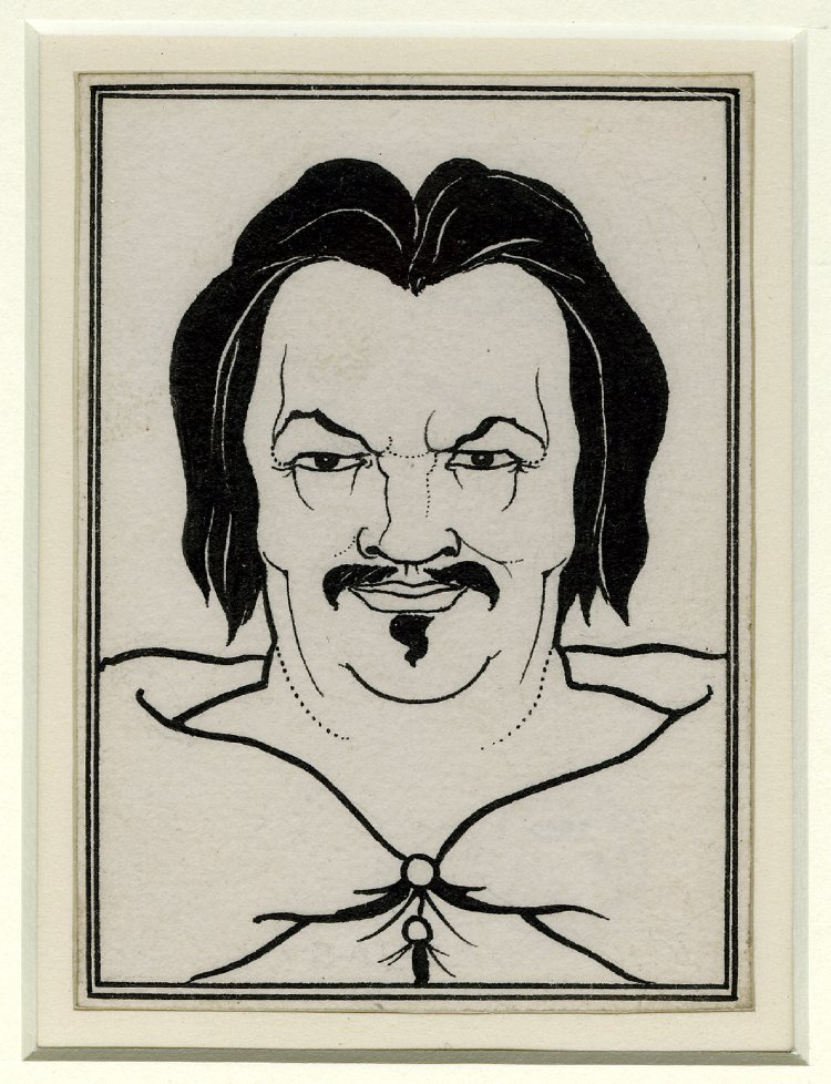 Aubrey Beardsley. Portrait of Balzac. Illustration for "Scenes of Parisian Life"