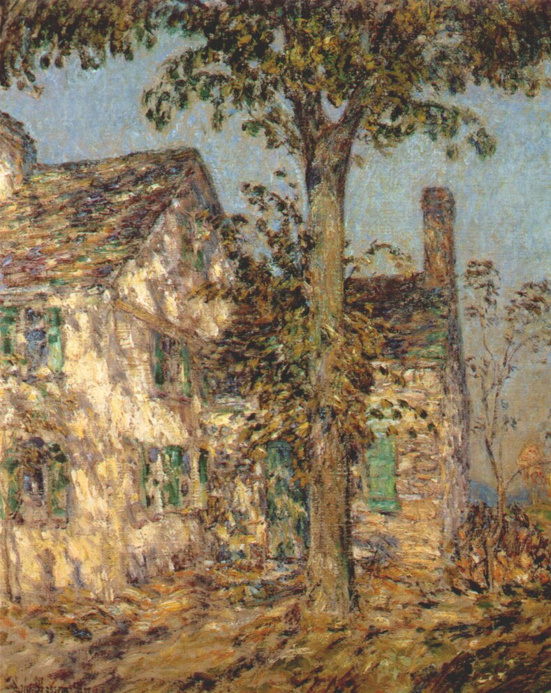 Childe Hassam. Sunlight, the old house