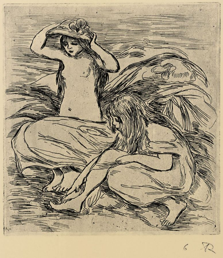 Pierre-Auguste Renoir. Two bathers