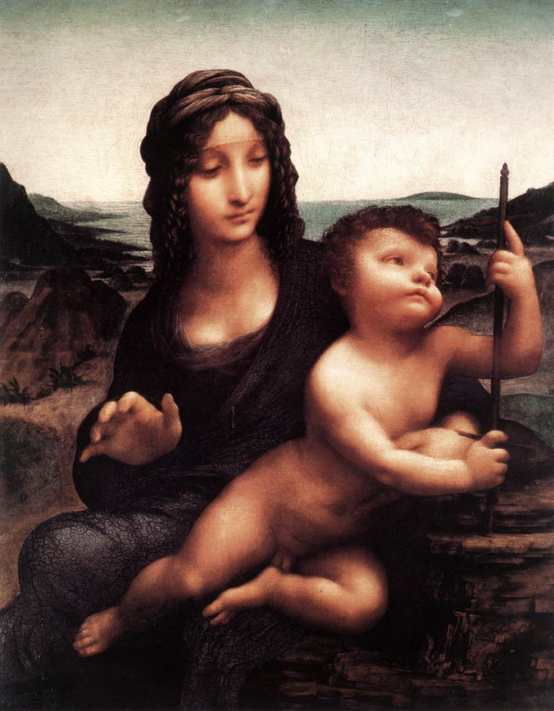 Leonardo da Vinci. The Madonna of the yarnwinder