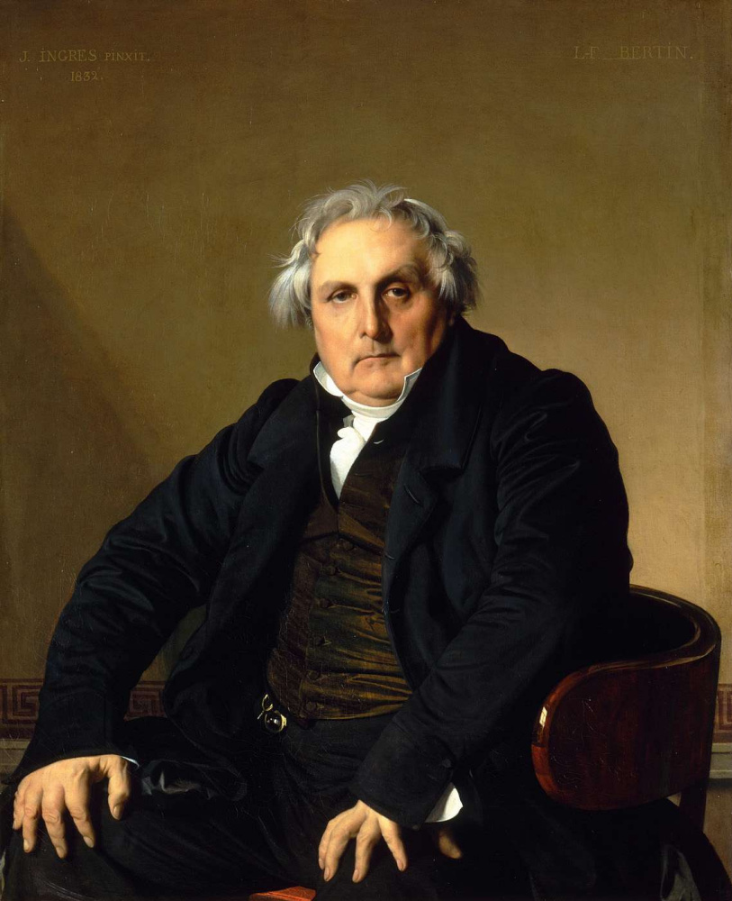 Jean Auguste Dominique Ingres. Portrait of French journalist Louis-françois Bertin