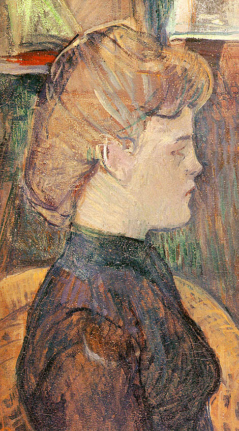 Henri de Toulouse-Lautrec. Model Helene vary in the Studio