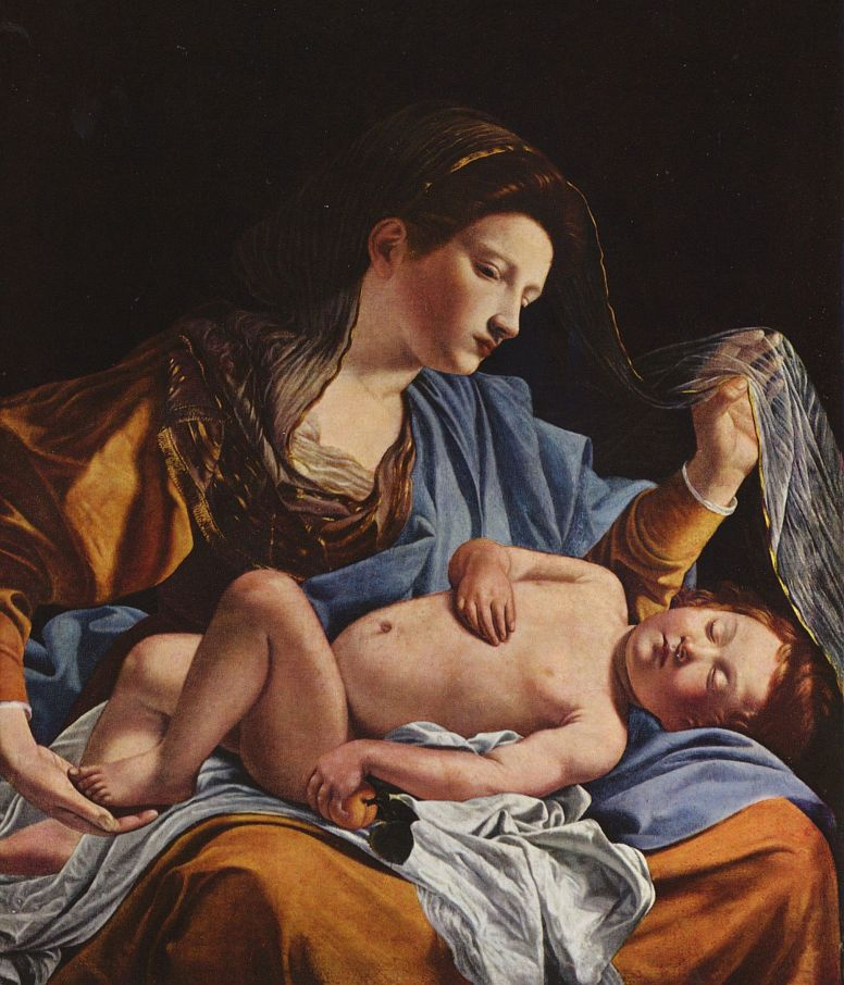 Orazio Gentileschi. Mary with child
