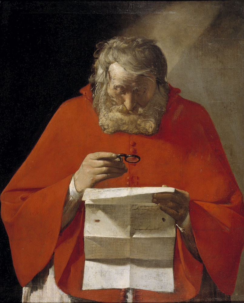 Жорж де Латур. Святой Иероним, читающий письмо