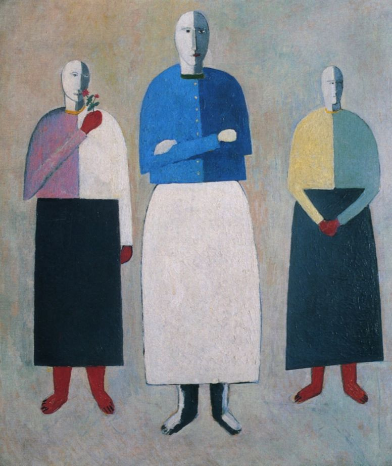 Kazimir Malevich. Three girls