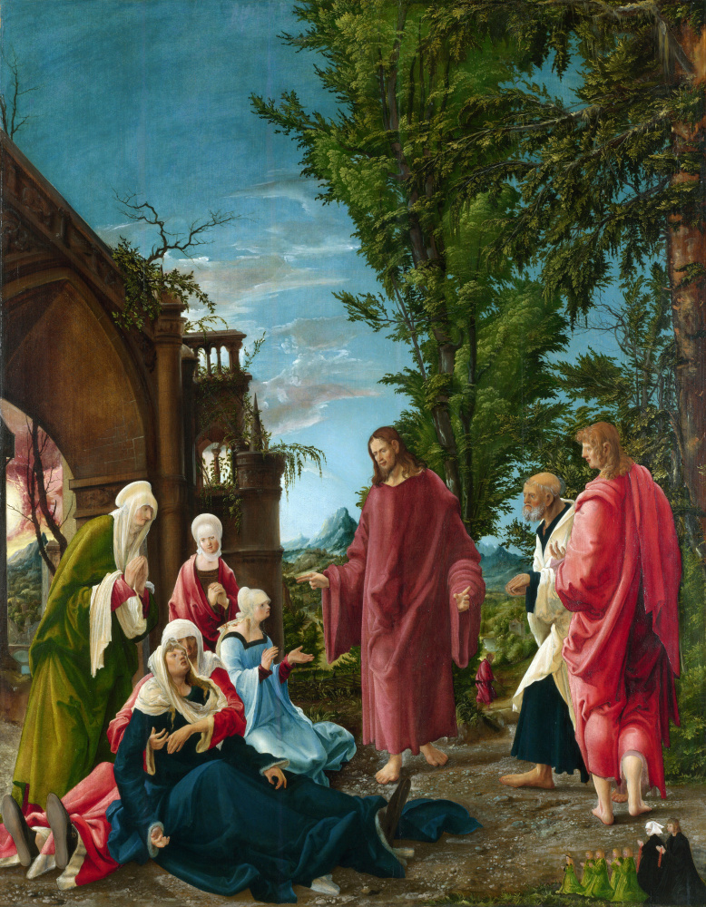 Albrecht Altdorfer. Christ says goodbye to his mother
