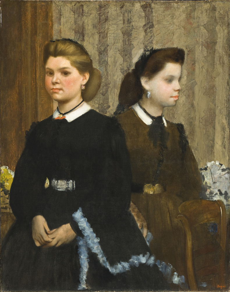 Edgar Degas. The Bellelli Sisters (Giovanna and Giuliana Bellelli)