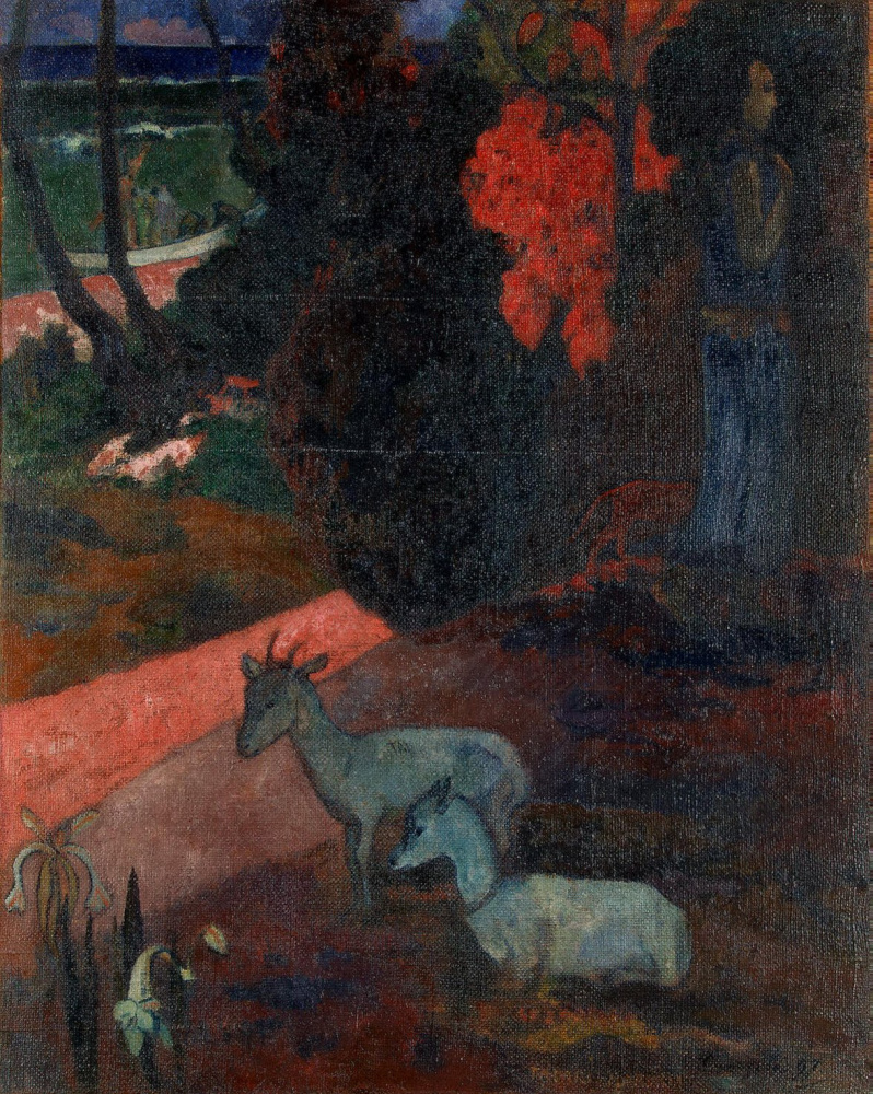 Paul Gauguin. Landscape with two goats