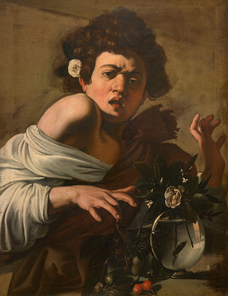 Michelangelo Merisi de Caravaggio. Junge von einer Eidechse gebissen