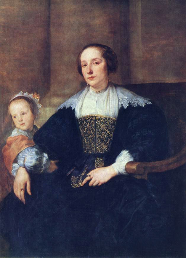 Anthony van Dyck. The wife and daughter of Colin de Nole