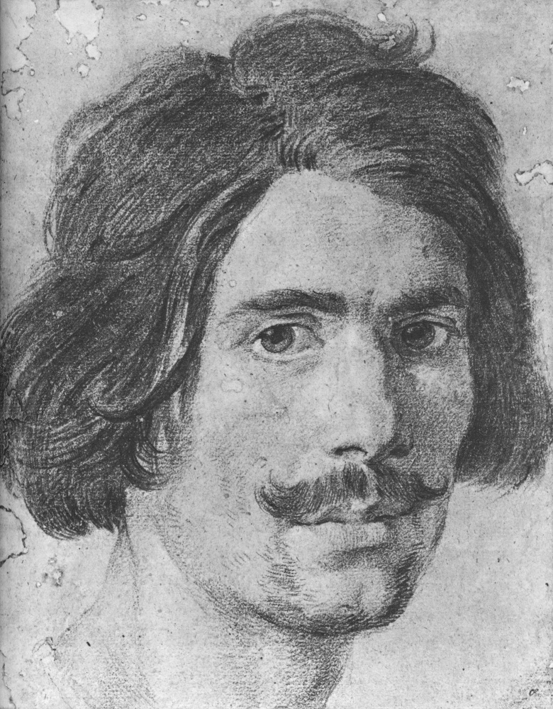 Gian Lorenzo Bernini. Portrait of a man with a mustache