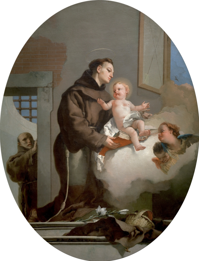 Джованни Баттиста Тьеполо. Святой Антоний Падуанский с младенцем Иисусом