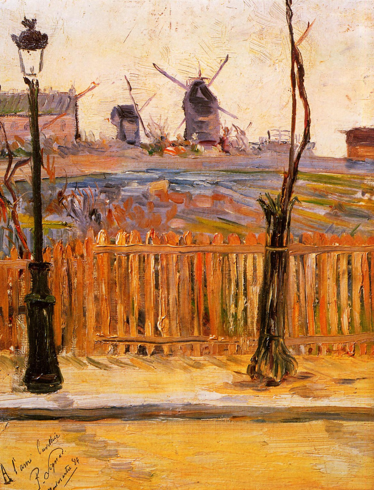 Paul Signac. Mills on Montmarte