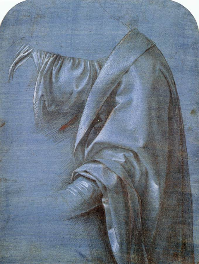 Giovanni Antonio Boltraffio. The outline of the robes of the Madonna