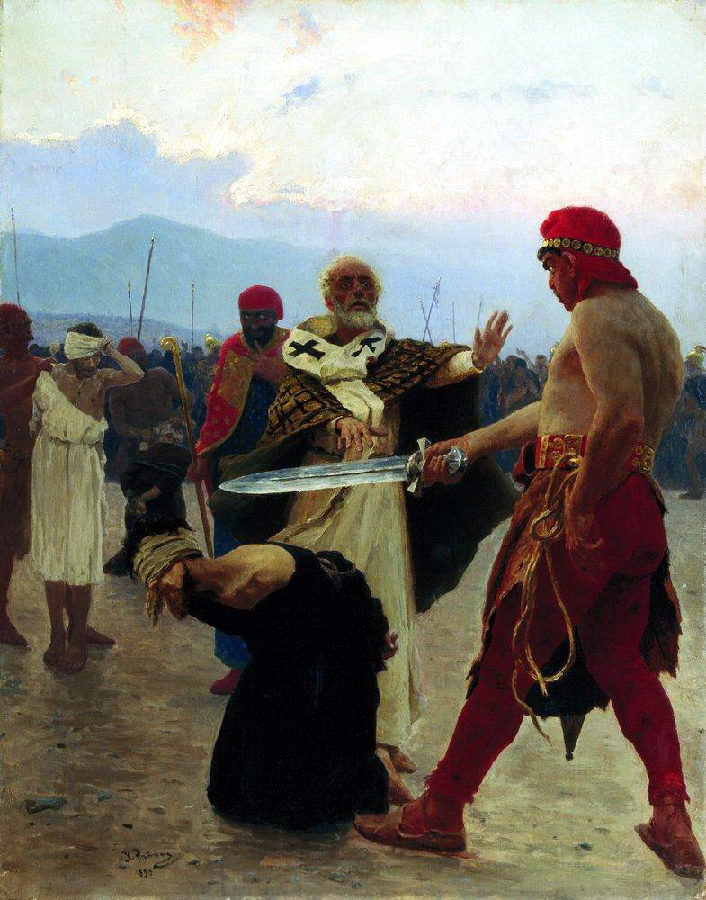 Ilya Efimovich Repin. Nicholas of Myra eliminates the death penalty of three innocent prisoners