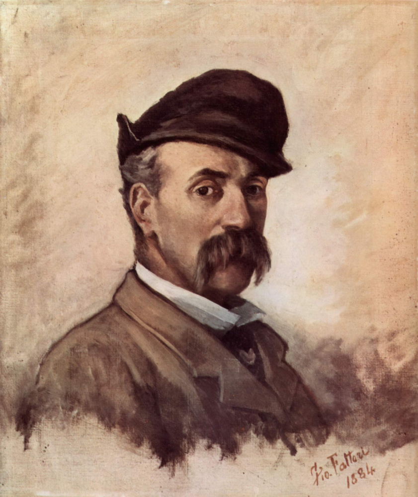 Giovanni Fattori. Self-portrait in fifty years