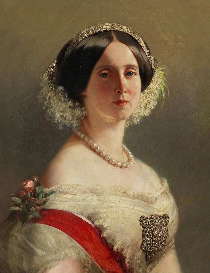 Franz Xaver Winterhalter. August of Saxe-Weimar, Princess of Prussia (1811-1890), later Queen of Prussia and German Empress (lost version)